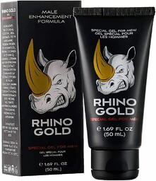 Rhino Gold gel żel powiększający penisa przedłużajacy erekcje