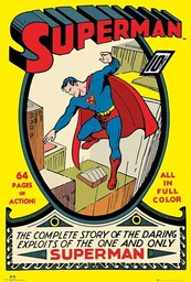 Plakat DC Comics Superman z akcesoriami wielokolorowe