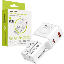 Mobile Origin Ładowarka podróżna GaN USB-C PD, USB-A,