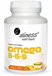 Aliness Omega 3-6-9 270/225/50 mg - 90 kapsułek