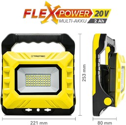 Trotec Akumulatorowa lampa robocza LED PWLS 15-20V