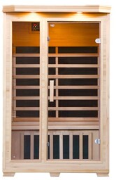 Sauna na podczerwień 3-osobowa 120x120 cm grzejniki karbonowe