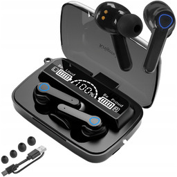 Bezprzewodowe słuchawki douszne Kruger&Matz M19 Bluetooth 5.3 powerbank