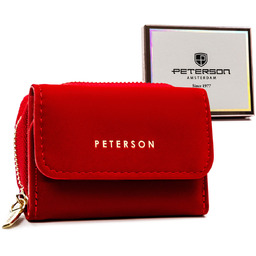 Peterson, Mały portfel damski z ochroną RFID skóra