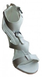 gladiatorki BIAŁE SANDAŁY obcas 9cm rozmiar 36