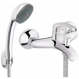 Ferro Bateria Wannowa Ścienna Basic, Chrom