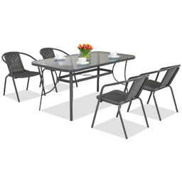 Metalowe meble ogrodowe Modena/Bergamo dla 4 osób Garden