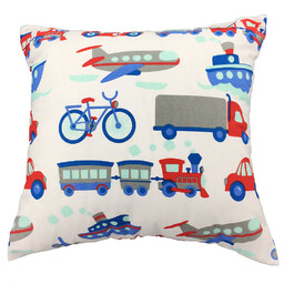Karo Poszewka bawełniana 40x60 1108E Pojazdy Samoloty Statki