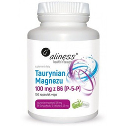 ALINESS Taurynian magnezu 100mg z B6, 100 kapsułek