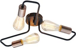 Candellux HERPE 33-66916 plafon lampa sufitowa czarna 3X60W