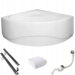 Wanna narożna z obudową Standard 140x140 Polimat zestaw