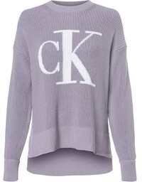Calvin Klein Jeans Sweter damski Kobiety Bawełna bzowy