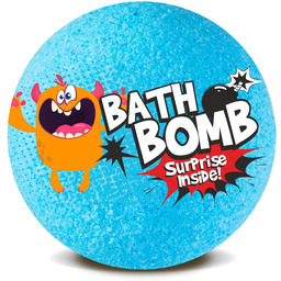 LaQ Bath Bomb, kula kąpielowa z niespodzianką, niebieska,