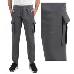 SPODNIE DRESOWE BOJÓWKI CARGO DRESY ZE ŚCIĄGACZEM No2