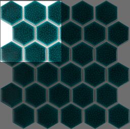 DUNIN próbka mozaiki ceramicznej Hexagon Maui 51