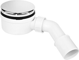 McAlpine Syfon brodzikowy niski chrom HC2730LCPN-PB