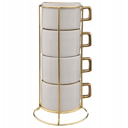 Filiżanka ceramiczna Na Stojaku 170 ml 4szt Zestaw