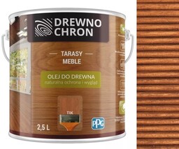 Drewnochron Olej Do Drewna Tarasów Mebli 2,5L Tik