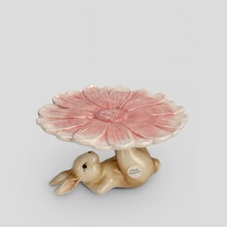 Patera Na Nóżce Pastelbunni z motywem kwiatowym