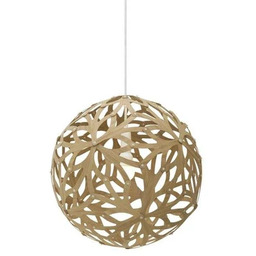 david trubridge - Floral Lampa Wisząca Ø40 Bambusowa