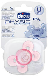 Chicco Physio Comfort Silikonowy Różowy 0m Smoczek
