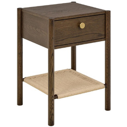 Szafka nocna Monfort, ciemny dąb z szufladą (10857)