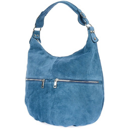 SKÓRZANA TOREBKA A4 worek LISTONOSZKA zamszowa