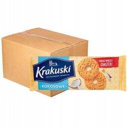 Krakuski Kokosowe Herbatniki 168 g x 24 sztuk