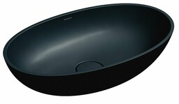 Omnires Shell M+ umywalka nablatowa 60x35 cm black