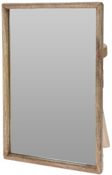 Lustro ścienne drewniane prostokątne 40x60 cm