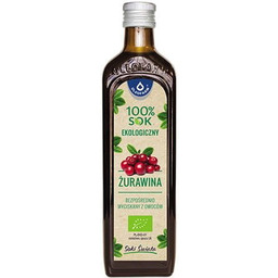 Sok z Żurawiny 100% BIO 490ml - Oleofarm