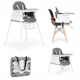 Krzesełko fotelik do karmienia dzieci 3w1 składany Ecotoys