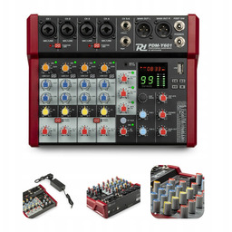 Mikser muzyczny 6- kanałowy Bt phantom +48V PDM-Y601