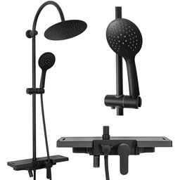 Czarny zestaw natryskowy Vigo Black Mat Rea _________________RABAT_10%_W_SKLEPIE_________________