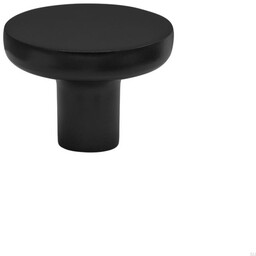Gałka meblowa Vibe Plain 38 Metalowa Czarna Matowa