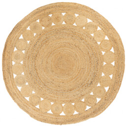 Dywan 1464 BROWN JUTE ROUND
