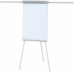 Flipchart na trójnogu z ramionami, suchościeralny magnetyczny AQUA,