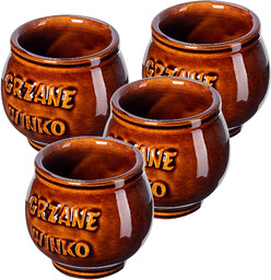 Kubek kamionkowy Olympia 0,3L z napisem "Grzane Winko",