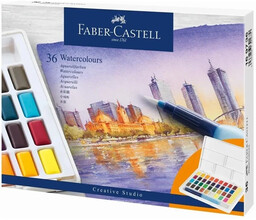 Farby akwarelowe CS kostki 36 kol. FABER CASTELL