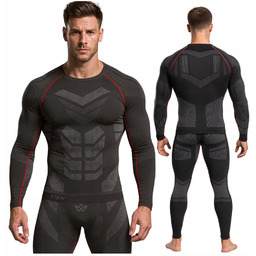 BIELIZNA TERMOAKTYWNA KOMPLET MĘSKA ODZIEŻ TERMICZNA BLUZA SPODNIE