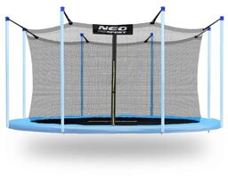 Siatka wewnętrzna do trampoliny 374 cm, 8 słupków,