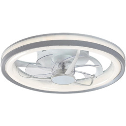 Rabalux Sufitowy wiatrak Fanricius srebrny biały 71335 LED