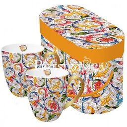 KUBKI PORCELANOWE Fiorentina Real Gold - BONE CHINA,