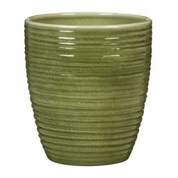 Oliwkowa osłonka ceramiczna na storczyka Scheurich 669 Olive
