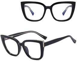 Stylion Damskie okulary kocie oczy zerówki do komputera