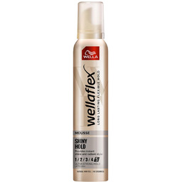 Wella Wellaflex Shiny Hold, pianka do włosów, 200ml