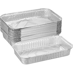 Relaxdays aluminiowe tacki do grillowania, zestaw 25 szt.,