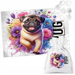 PUZZLE TRADYCYJNE - PIES PSY PIESEK RASA MOPS