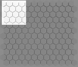 DUNIN Mini Hexagon White próbka mozaiki ceramicznej