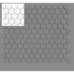 DUNIN Mini Hexagon Ash Matt próbka mozaiki ceramicznej